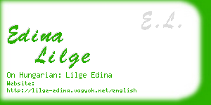 edina lilge business card